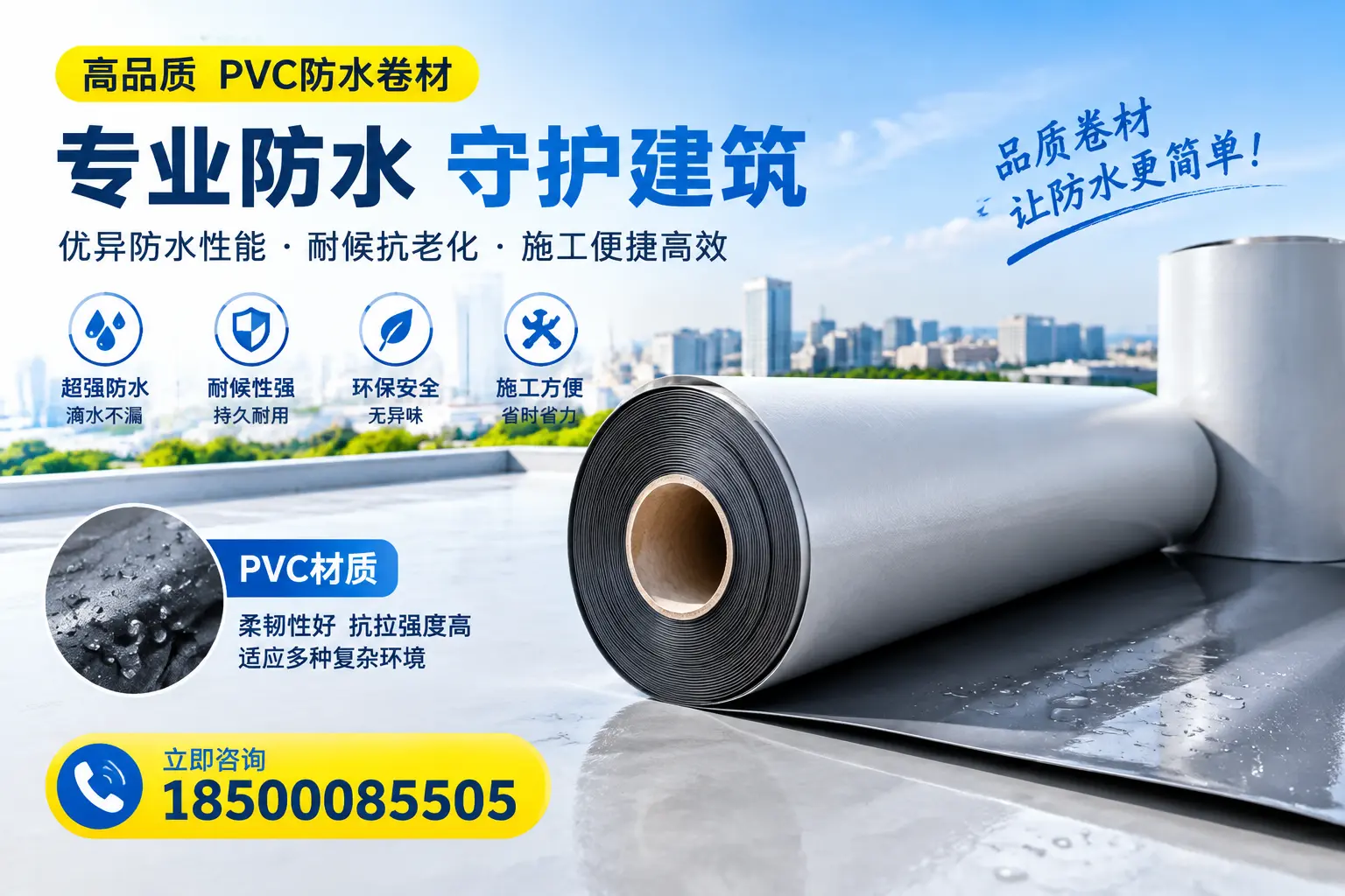 PVC防水卷材的安全性分析,绍兴居民需了解的知识